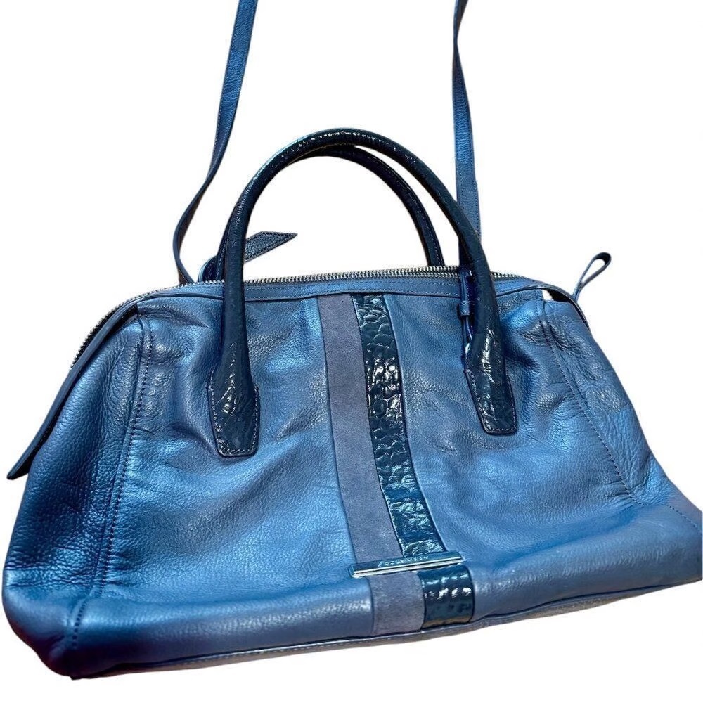 Cole Haan striped leather crossbody